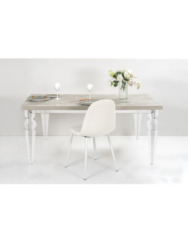 iPLEX Design - Maulabile Habitat Grigio Atrium Tavolo estensibile in plexiglass e legno - Trasparente/GREY - 155/ - 155/ - 155x7