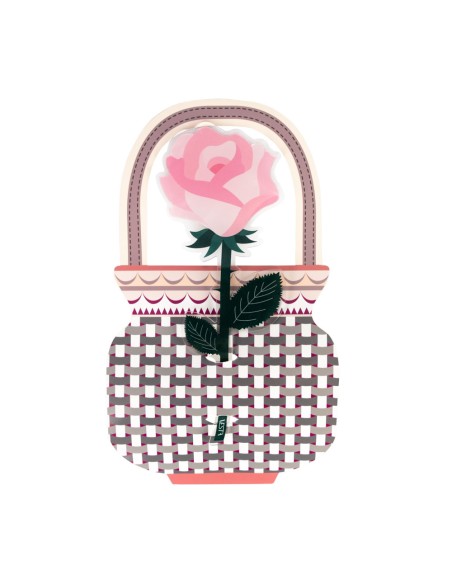 Vesta Home - Bomboniera - Rosa Rosa Kit 6 Pz·rosa·7,5 X 19,5 H Th. 3 Mm