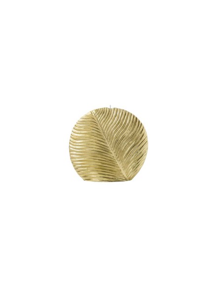 L'Oca Nera - Le Candele Di Natale! Candela grande a forma di foglia, di colore oro, ideale per interni/esterni, ottima decorazio
