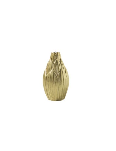 L'Oca Nera - Le Candele Di Natale! Candela grande a forma di fiore, di colore oro, ideale per interni/esterni, ottima decorazion