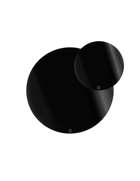 iPLEX Design - Serving Sottobicchiere / Sottopiatto Rotondo Nero in plexiglass - 10 / 33x0,3 / 0,3x10 / 33 - 10/33x0,3/0,3x10/33