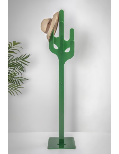 iPLEX - Appendiabiti linea Peyote design cactus in plexiglass verde pieno. - arredamento casa ingresso studio ufficio di lavoro 