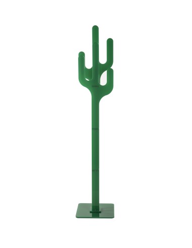 iPLEX - Appendiabiti linea Peyote design cactus in plexiglass verde pieno. - arredamento casa ingresso studio ufficio di lavoro 