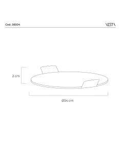 Vesta Home - Portatorta Collezione Natale 2025·albero·36,5 X 30 X 2 H Th. 4 Mm 2