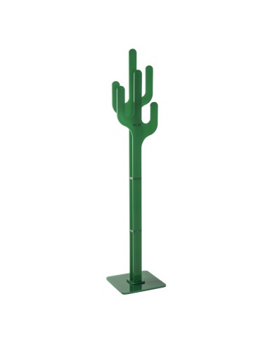 iPLEX - Appendiabiti linea Peyote design cactus in plexiglass verde pieno. - arredamento casa ingresso studio ufficio di lavoro 
