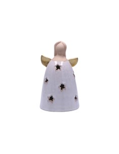 Rituali Domestici - Rituali Domestici - Linea ''paradiso'' Decorazione Angelo M con Led in Stoneware 2 Batterie Lr44 Non Incluse