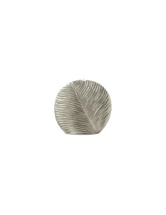 L'Oca Nera - Le Candele Di Natale! Candela grande a forma di foglia, di colore argento, ideale per interni/esterni, ottima decor
