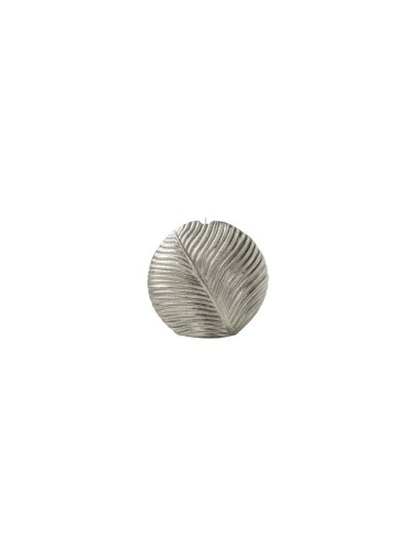 L'Oca Nera - Le Candele Di Natale! Candela piccola a forma di foglia, di colore argento, ideale per interni/esterni, ottima deco
