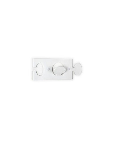 iPLEX - Puzzle Appendino da parete componibile in plexiglass bianco. - arredamento casa ingresso ufficio di lavoro Made in Italy
