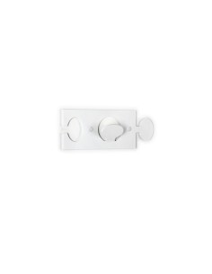 iPLEX - Puzzle Appendino da parete componibile in plexiglass bianco. - arredamento casa ingresso ufficio di lavoro Made in Italy