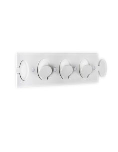 iPLEX - Puzzle Set di 3 Appendini da parete componibili in plexiglass bianco. - arredamento casa ingresso ufficio di lavoro Made 2