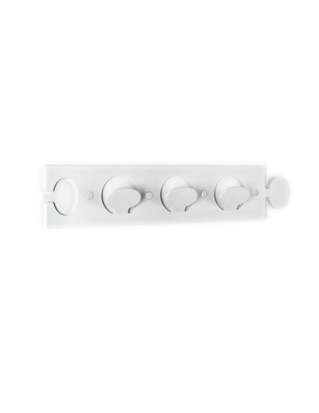 iPLEX - Puzzle Set di 3 Appendini da parete componibili in plexiglass bianco. - arredamento casa ingresso ufficio di lavoro Made