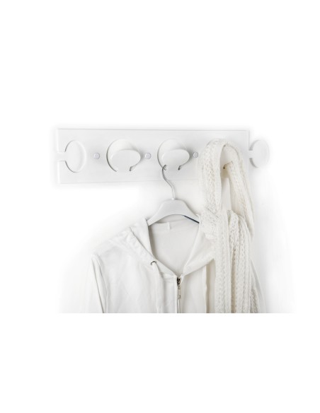 iPLEX - Puzzle Set di 3 Appendini da parete componibili in plexiglass bianco. - arredamento casa ingresso ufficio di lavoro Made