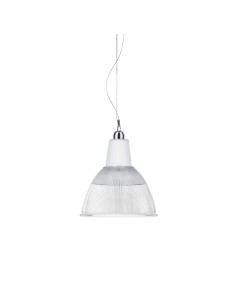 iPLEX - Lampadario a Sospensione da soffitto con paralume linea Carioca in plexiglass Trasparente - arredamento casa ufficio di  2