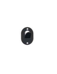 iPLEX - Appendino clips in plexiglass PMMA nero. - arredamento casa ingresso ufficio di lavoro studio Made in Italy - 9,5x12,7x3