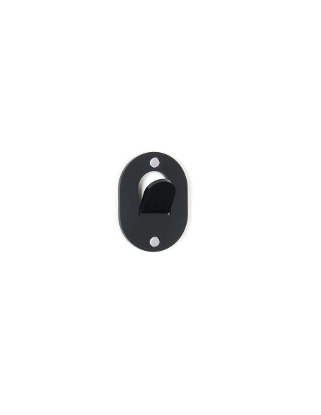 iPLEX - Appendino clips in plexiglass PMMA nero. - arredamento casa ingresso ufficio di lavoro studio Made in Italy - 9,5x12,7x3