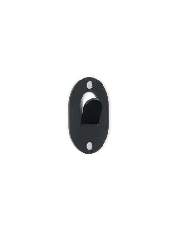 iPLEX - Appendino clips in plexiglass PMMA nero. - arredamento casa ingresso ufficio di lavoro studio Made in Italy - 9,5x12,7x3