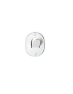 iPLEX - Appendino clips in plexiglass bianco. - arredamento casa ingresso ufficio di lavoro studio Made in Italy - 9,5x12,7x3,5  2
