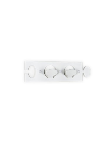 iPLEX - Puzzle Set di 2 Appendini da parete componibili in plexiglass bianco. - arredamento casa ingresso ufficio di lavoro Made