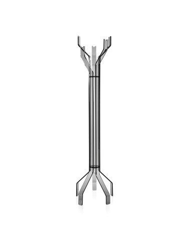 iPLEX - Appendiabiti a 5 braccia asimmetrico ""linea Pentadress"" in plexiglass fumè Trasparente - arredamento casa ufficio di l