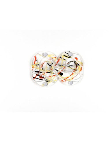 iPLEX - Set di 2 Appendini clips in plexiglass PMMA, schizzo artistico colorato,. - arredamento casa ingresso ufficio di lavoro 