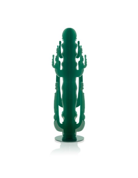 iPLEX - Elemento Decorativo a forma di Cactus in plexiglass verde scuro pieno - arredamento casa salotto ufficio di lavoro studi