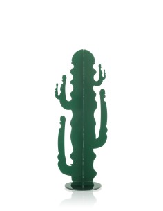 iPLEX - Elemento Decorativo a forma di Cactus in plexiglass verde scuro pieno - arredamento casa salotto ufficio di lavoro studi