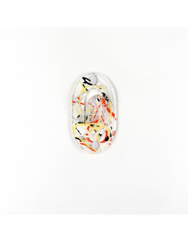 iPLEX - Appendino clips in plexiglass PMMA, schizzo artistico colorato,. - arredamento casa ingresso ufficio di lavoro studio Ma