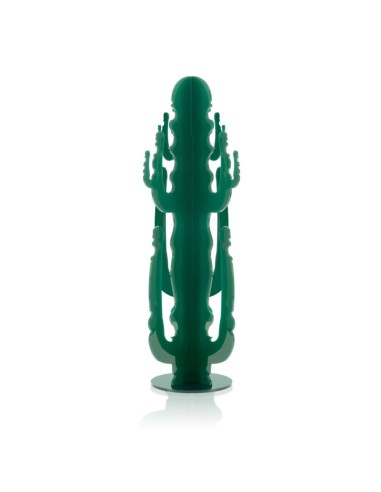iPLEX - Elemento Decorativo a forma di Cactus in plexiglass verde scuro pieno - arredamento casa salotto ufficio di lavoro studi