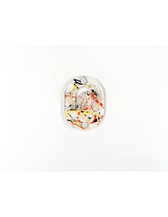 iPLEX - Appendino clips in plexiglass PMMA, schizzo artistico colorato,. - arredamento casa ingresso ufficio di lavoro studio Ma