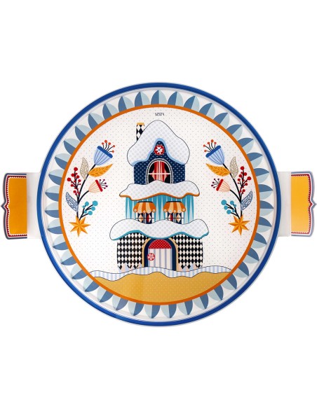 Vesta Home - Portatorta Collezione Natale 2025·casetta·36,5 X 30 X 2 H Th. 4 Mm