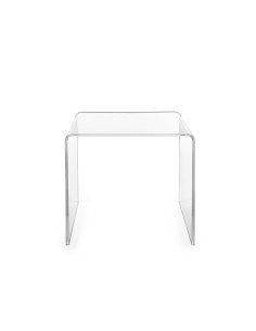 iPLEX - Tavolino design anni '80 in plexiglass tagliato a laser Trasparente Made in Italy - arredamento casa salotto studio uffi 2