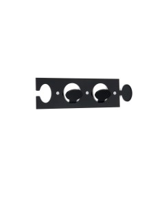 iPLEX - Puzzle Set di 2 Appendini da parete componibili in plexiglass nero. - arredamento casa ingresso ufficio di lavoro Made i