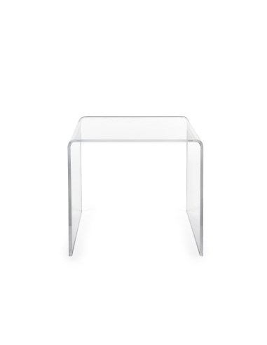 iPLEX - Tavolino design anni '80 in plexiglass tagliato a laser Trasparente Made in Italy - arredamento casa salotto studio uffi