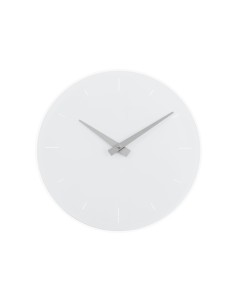 iPLEX - Eone Orologio da Parete in plexiglass PMMA bianco bicolore pieno. - arredamento casa cucina soggiorno ufficio di lavoro  2