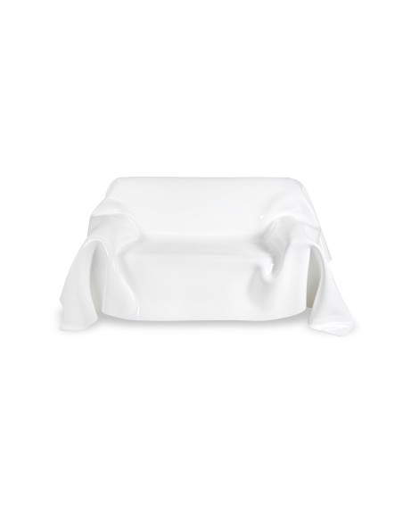 iPLEX - Drappeggi Divano in plexiglass PMMA fumè Trasparente drappeggiato a mano. Made in Italy - fumè Trasparente Trasparente -