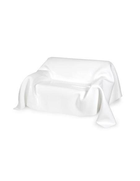 iPLEX - Drappeggi Divano in plexiglass PMMA fumè Trasparente drappeggiato a mano. Made in Italy - fumè Trasparente Trasparente -