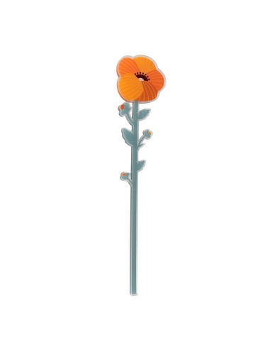 Vesta Home - Fiore Gardenia Grande Kit 6 Pz Funny Flowers·arancione·12,5 X 55,5 H Th. 5 Mm