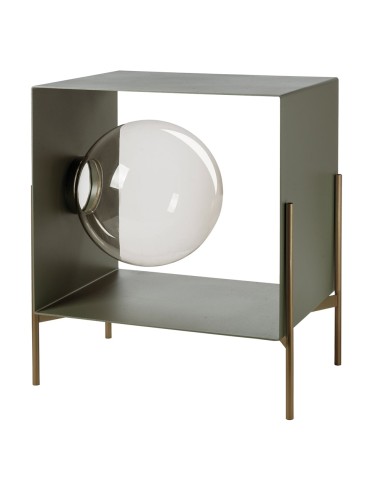 Arti & Mestieri - Mobile da soggiorno di design Globe piccolo-53,2 x-oro laccato/giada 40P x 60H cm (30 cm di diametro per la sf