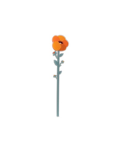 Vesta Home - Fiore Gardenia Grande Kit 6 Pz Funny Flowers·arancione·12,5 X 55,5 H Th. 5 Mm
