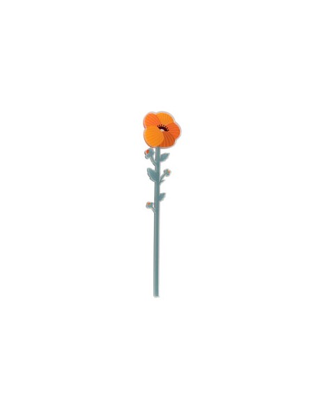 Vesta Home - Fiore Gardenia Grande Kit 6 Pz Funny Flowers·arancione·12,5 X 55,5 H Th. 5 Mm