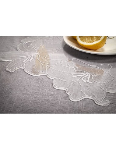 iPLEX Design - Set Tovaglietta / Sottobicchiere Rinascimento Tondo in plexiglass - Trasparente - 40 / 14,5x0,3 / 0,3x40 / 14,5 -