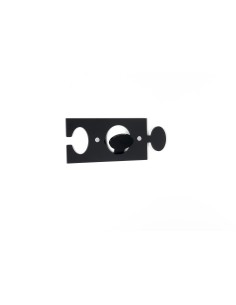 iPLEX - Puzzle Appendino da parete componibile in plexiglass nero. - arredamento casa ingresso ufficio di lavoro Made in Italy -