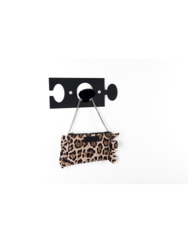 iPLEX - Puzzle Appendino da parete componibile in plexiglass nero. - arredamento casa ingresso ufficio di lavoro Made in Italy -
