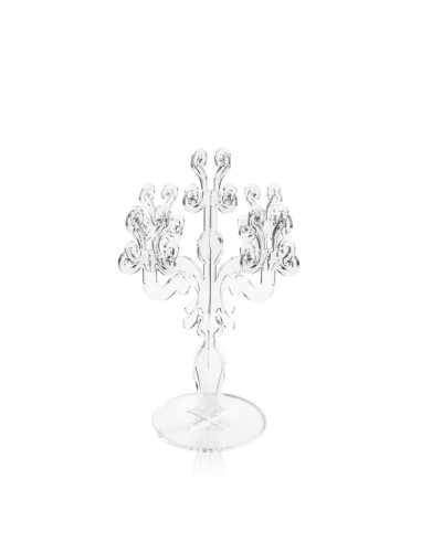 iPLEX - Candelabro linea Vittoriale design rinascimentale con 5 braccia in plexiglass Trasparente. - arredamento casa salotto sa
