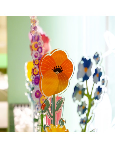 Vesta Home - Fiore Gardenia Grande Kit 6 Pz Funny Flowers·arancione·12,5 X 55,5 H Th. 5 Mm