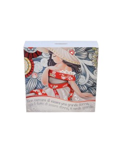 Quadri&Quadri - Salvadanaio e Appendichiave ''Non cercare di essere una grande donna…'' linea ''I Prisciosi'' senza cornice 24x2