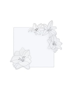 iPLEX Design - Set Tovaglietta / Sottobicchiere Rinascimento Quadrato in plexiglass - Trasparente - 40 / 14,5x0,3 / 0,3x40 / 14,