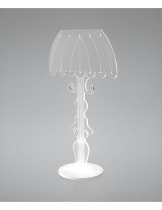 iPLEX - Madame Lampada da tavolo con luce led in plexiglass PMMA, illuminazione con effetto diffuso, interruttore a mano,. Made  2