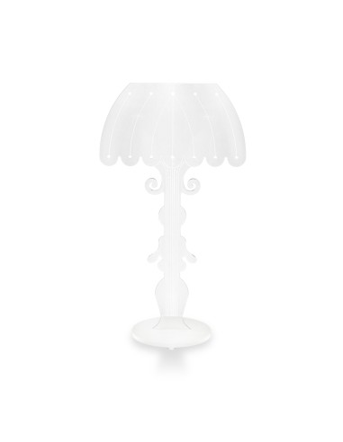 iPLEX - Madame Lampada da tavolo con luce led in plexiglass PMMA, illuminazione con effetto diffuso, interruttore a mano,. Made 
